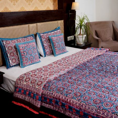 Pink Indigo Heritage Quilt